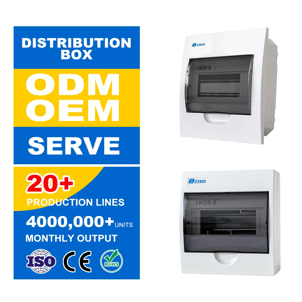 Caixa de distribuição elétrica MCB