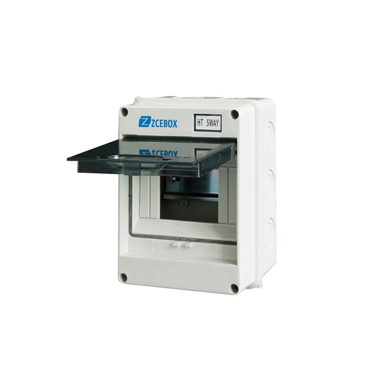 Caixa elétrica de distribuição de 5 vias MCB