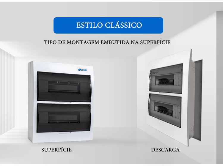 Caixa de distribuição MCB personalizada
