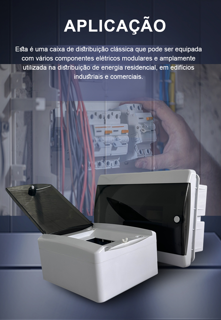 Caixa de distribuição MCB ABS 