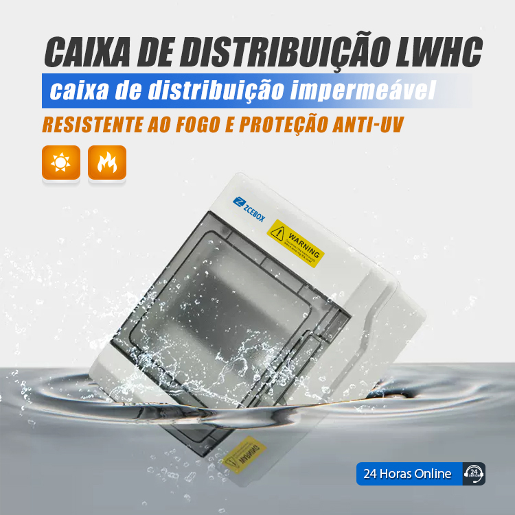 Caixa de distribuição à prova d'água IP66