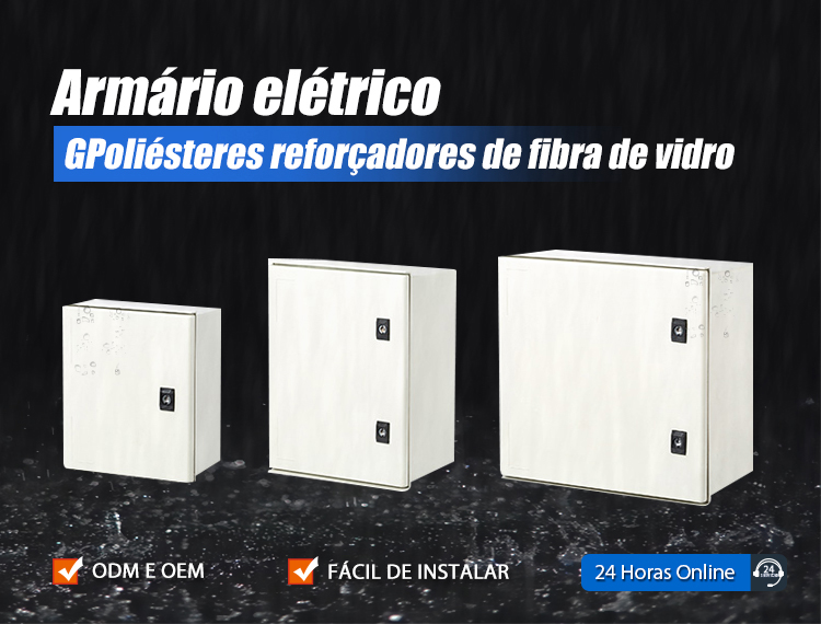 Caixa de distribuição de poliésteres elétricos