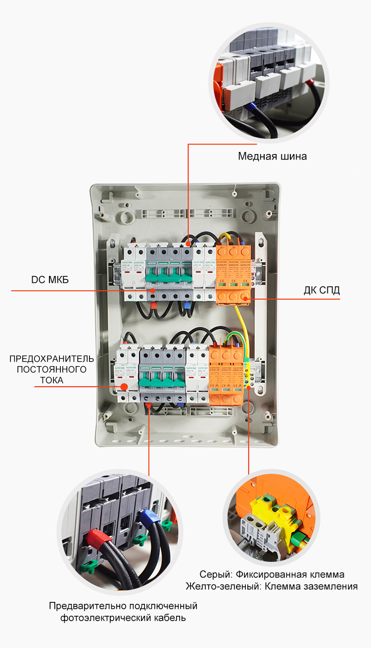 Caixa de combinador solar DC lwhlx