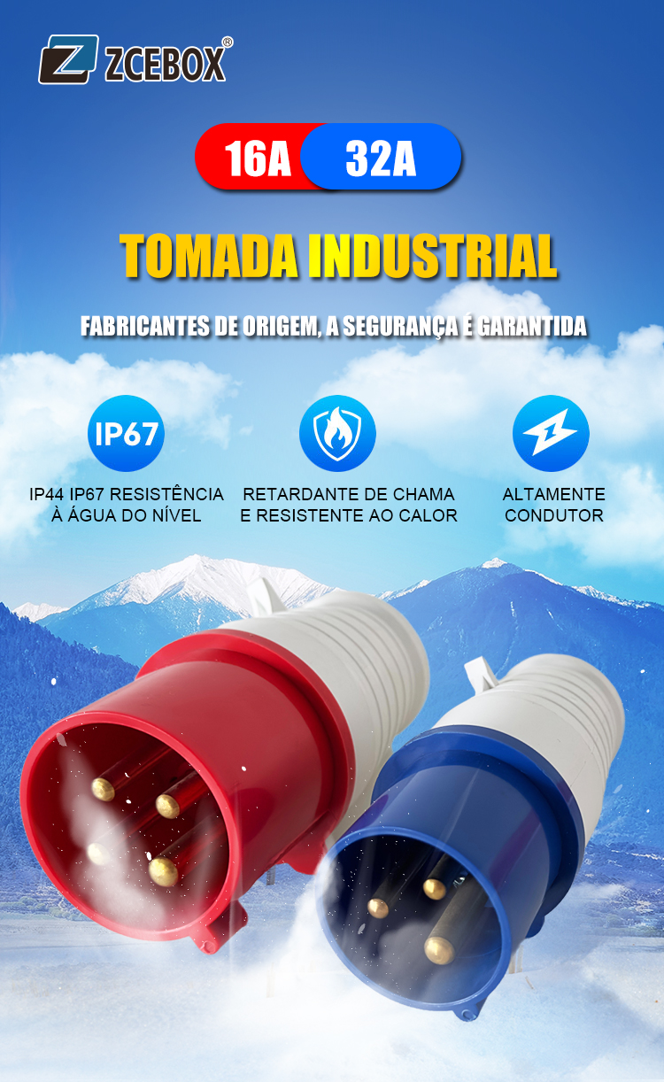 Soquete industrial